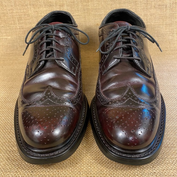 Men’s oxfords wing tip Vintage Jarman burgundy 8.5 main image 8